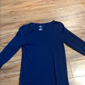 St John’s Bay Navy Long Sleeve Top